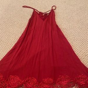 Free people red dress